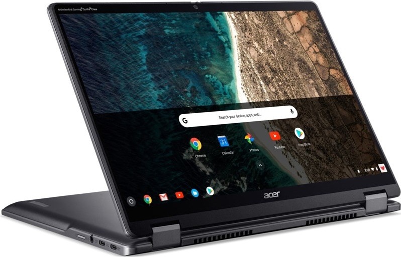 Notebook 2 v 1 Acer Chromebook Plus Spin 514, šedá farba