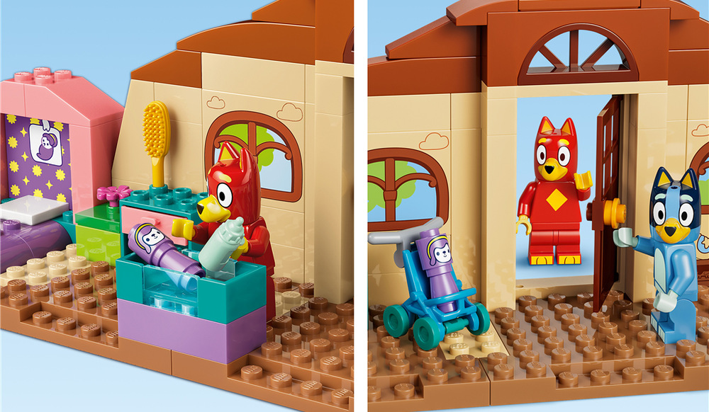 Stavebnica LEGO® Bluey 11221 Škola s Rustym a Bluey Veľká začiatočnícka kocka, obrázkový návod a aplikácia LEGO Builder uľahčujú deťom od štyroch rokov stavania.