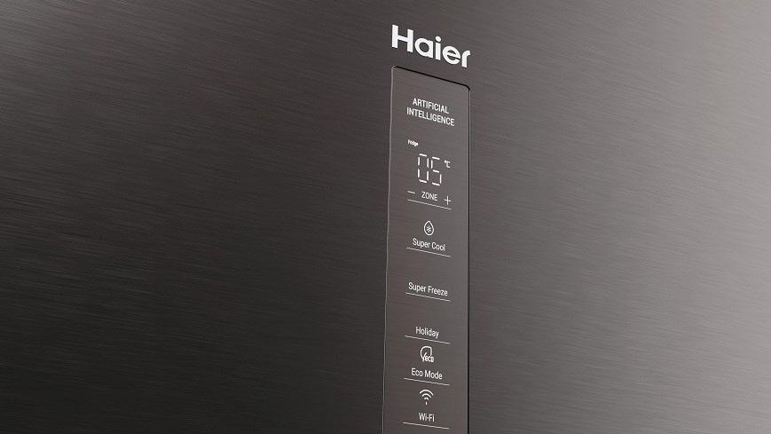 Chladnička s mrazničkou Haier HTW5620CNMP čierna/nerez Chladnička s mrazničkou Haier HTW5620CNMP čierna/nerez