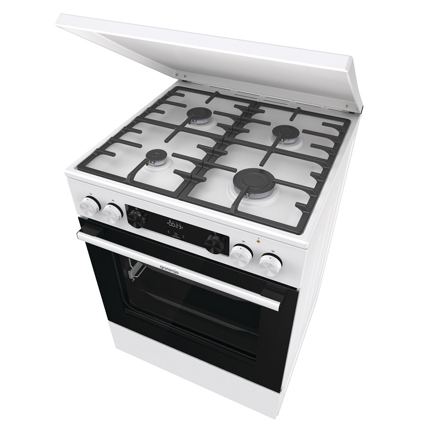 Kombinovaný sporák Gorenje G600 GKS6C71WF biely Sporák Gorenje GKS6C71WF, bílá, rychlý předehřev