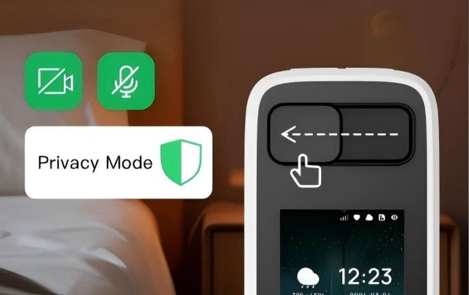 IP kamera IMMAX NEO LITE SMART Security BLOCK biela Detail fyzického krytu na šošovke IP kamery IMMAX NEO LITE SMART Security BLOCK