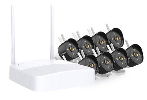 Kamerový systém Tenda K8W-3TC, 8x kamera, nočné svietenie čierny/biely