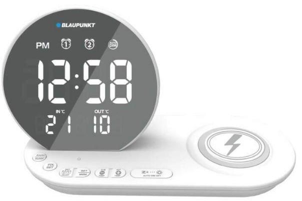 Radiobudík Blaupunkt CR85 CHARGE, Qi, bílý