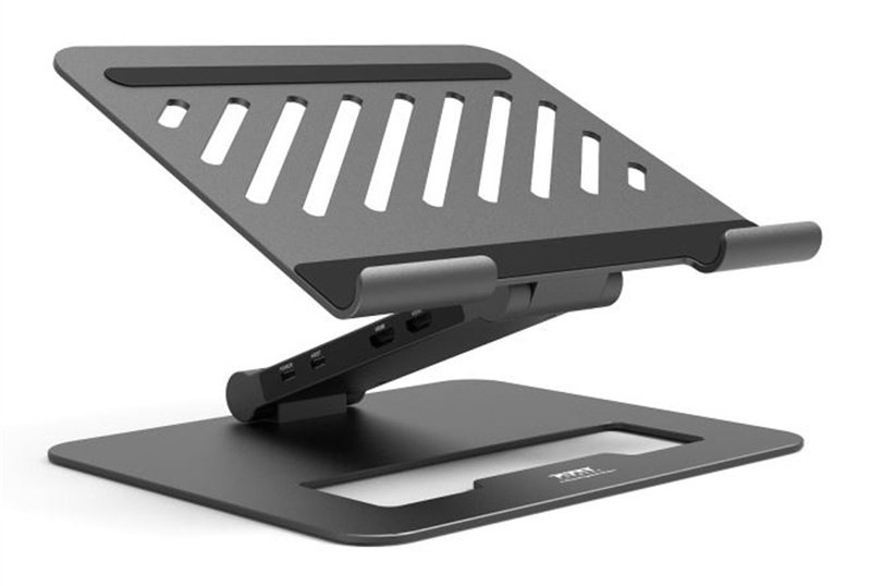 Dokovacia stanica PORT CONNECT 2v1 USB-C Notebook Stand, 2x4K čierna