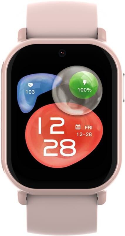 Inteligentné hodinky Carneo GuardKid+ 4G Buddy ružové Chytré detské hodinky Carneo GuardKid+ 4G Buddy s ružovým silikónovým remienkom a tlačidlom ovládania