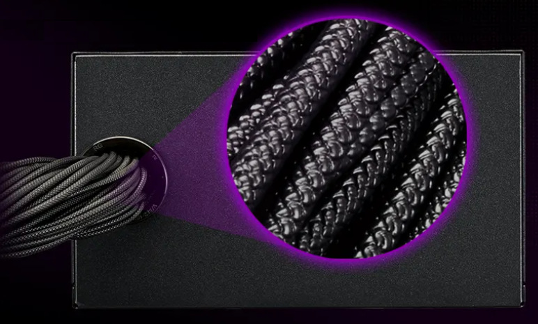 Zdroj Cooler Master G Gold 550W V2, 80+ Gold čierny Cooler Master G Gold 550W V2 zaujme aj embosovaným káblom