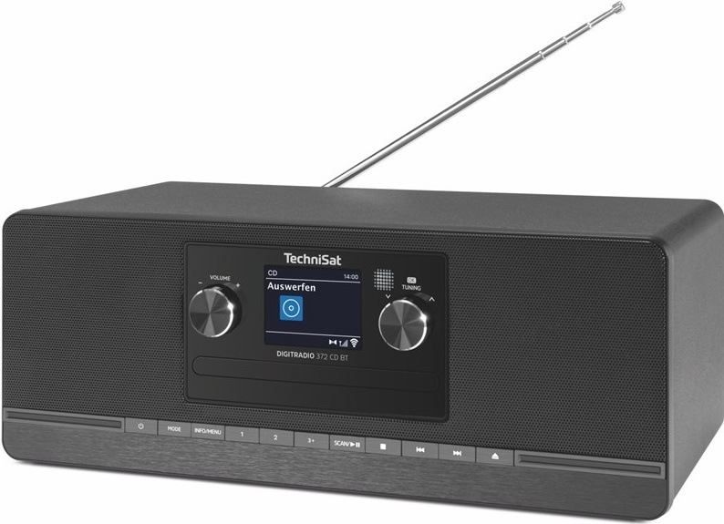 Rádioprijímač TechniSat DIGITRADIO 372 CD BT, čierna farba