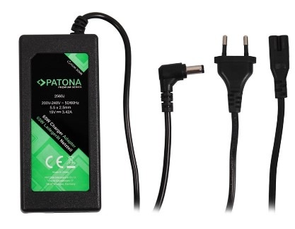Sieťový adaptér PATONA pre notebooky Asus, Acer, HP, 19V, 3,42 A, 65 W, konektor 5,5 x2, 5mm