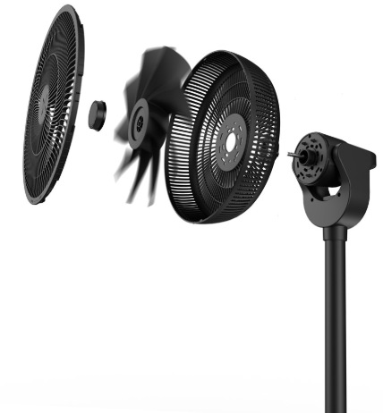 Ventilátor stojanový Duux DXCF70 Whisper Flex 2 Smart, black čierny Ventilátor stojanový Duux DXCF70 Whisper Flex 2 Smart, black