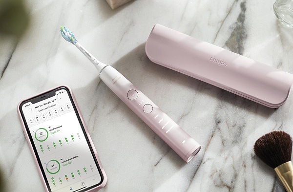 Zubná kefka Philips Sonicare 9000 DiamondClean HX9911/79 biela/ružová Zubná kefka Philips Sonicare 9000 DiamondClean HX9911/79 biela/ružová