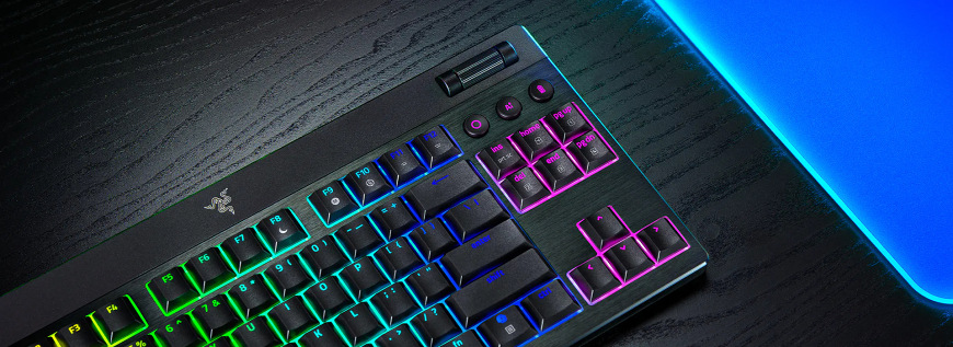 Klávesnica Razer BlackWidow V4 Low-profile Tenkeyless HyperSpeed (Yellow  Switch), US layout čierna