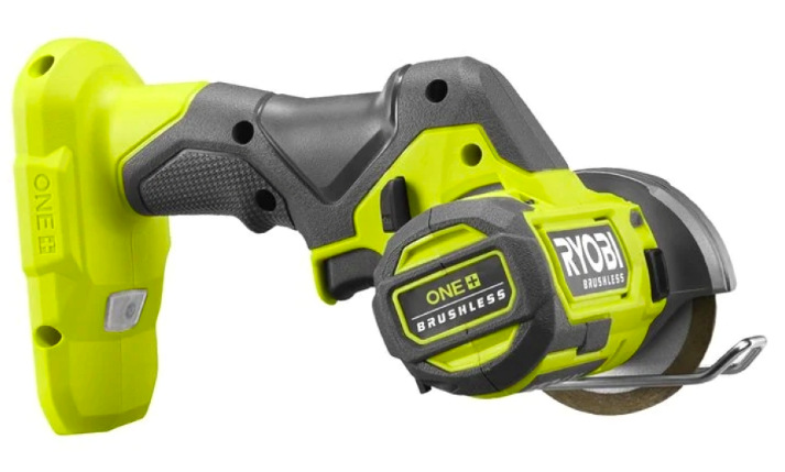 Detail ergonomickej rukoväte uhlovej brúsky Ryobi ONE+ RCT18BL-0 bez batérie
