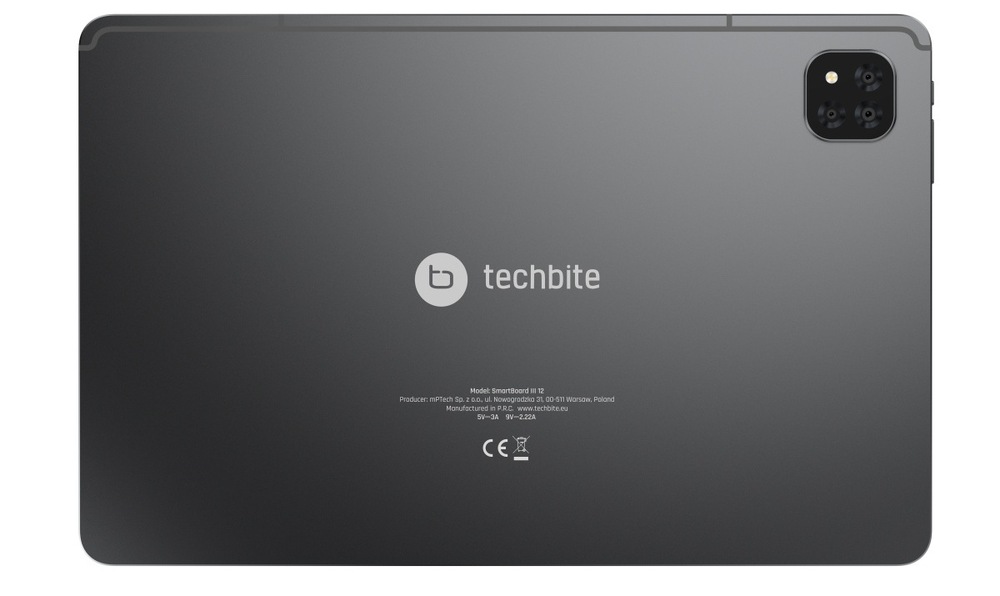 Tablet techBite Smartboard 3 LTE 8 GB / 128 GB + ochranné púzdro a klávesnica sivý techBite Smartboard 3 má 16Mpx hlavný fotoaparát