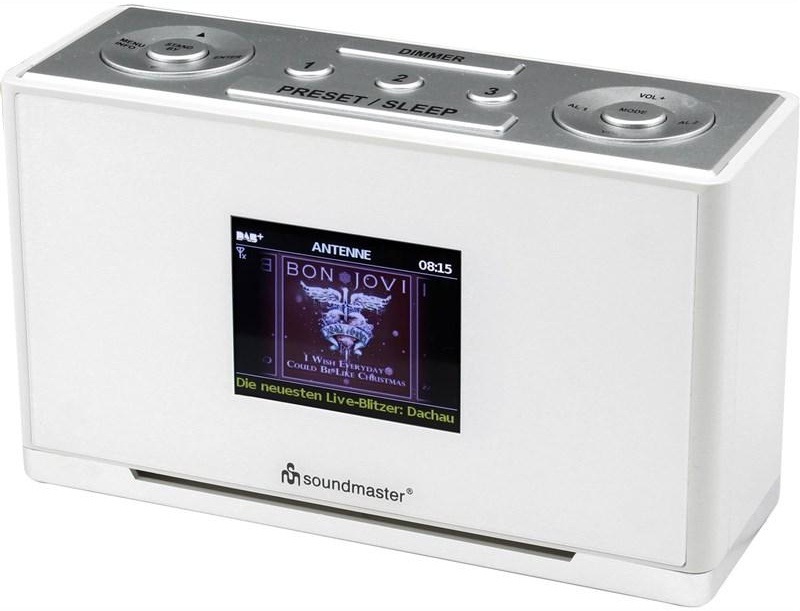Rádiobudík Soundmaster UR240WE biely