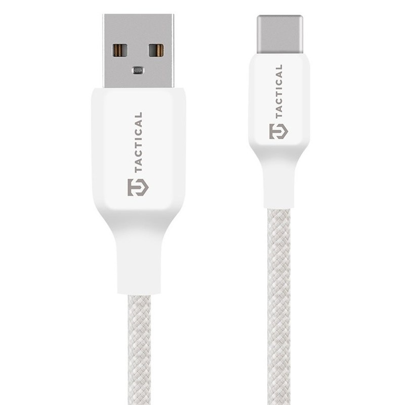 Kábel Tactical Stitch Thread USB-A/USB-C 0,3m - biely