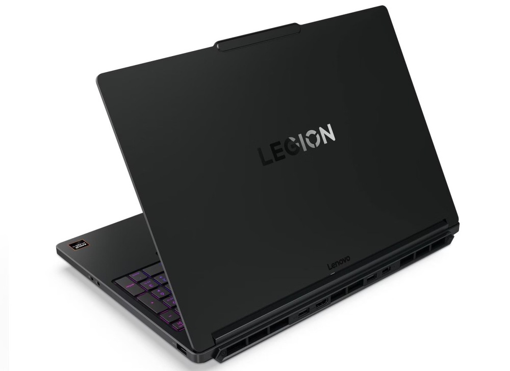 Notebook Lenovo Legion 5 15AGP11 čierny Pootvorený notebook Lenovo Legion 5 15AGP11 zozadu