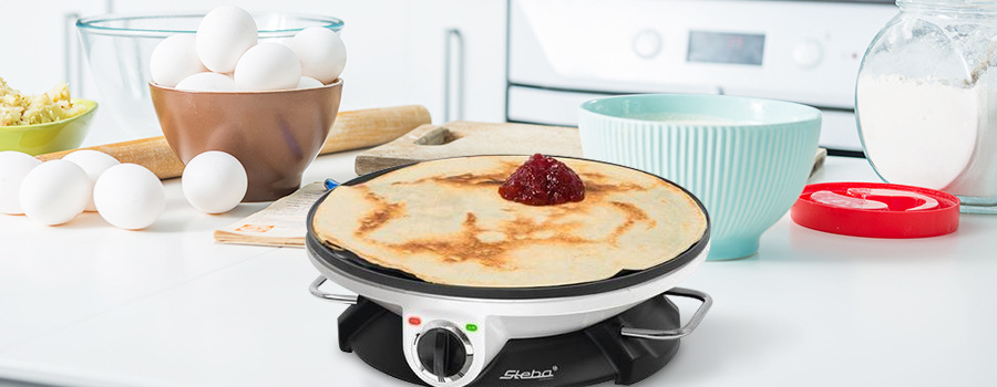 Palacinkovač Steba CR 32 čierny/biely Palacinkovač Steba CR 32 čierny/biely