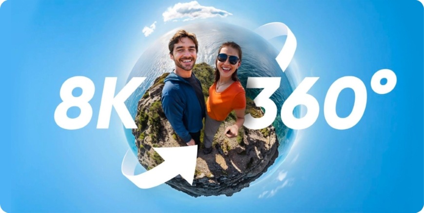 Pár na 360 ° snímky z kamery Insta360 X5