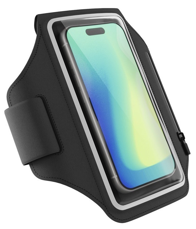 Puzdro na mobil Spello by Epico armband na telefón, čierna farba