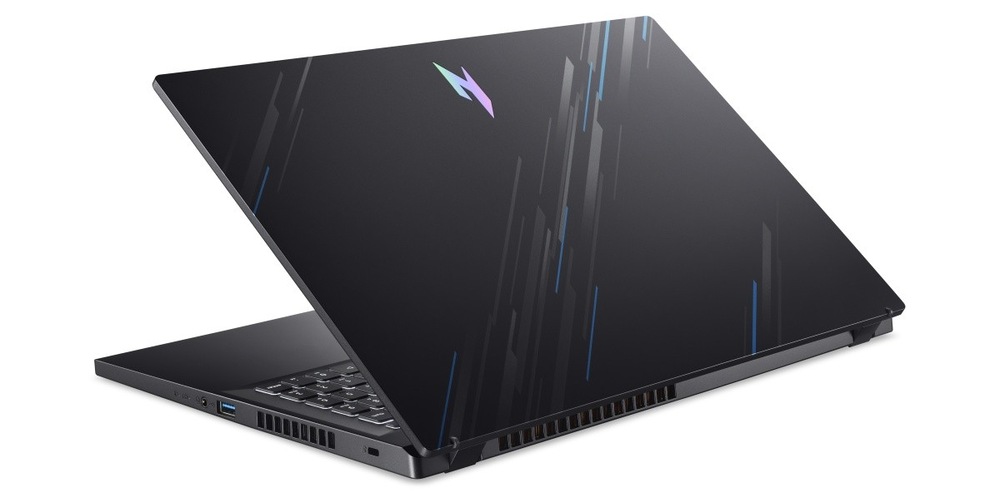 Notebook Acer Nitro V 15 (ANV15-41-R7DV) čierny Pootvorený notebook Acer Nitro V 15 zozadu