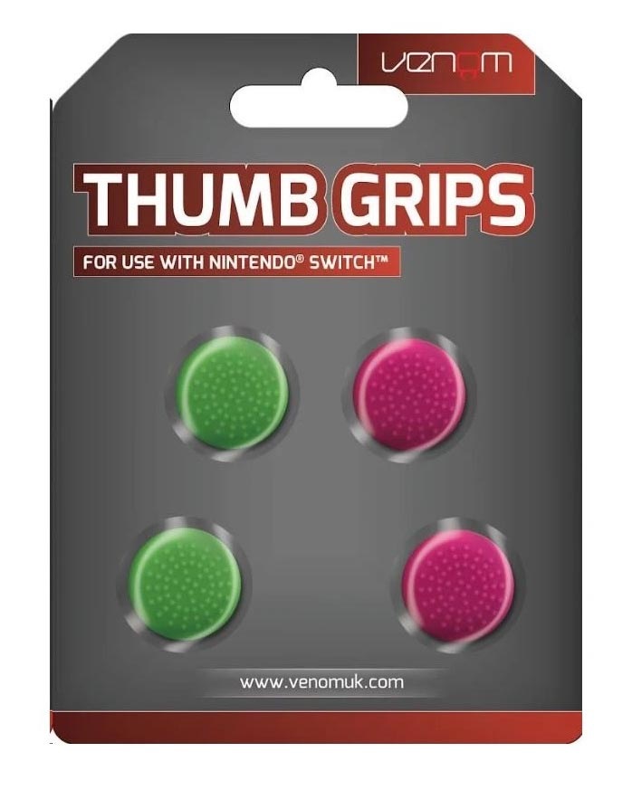Opierky pre palce Venom VS4917 Thumb Grips (4x) pre Nintendo Switch zelené/ružové Venom VS4917 Thumb Grips (4x) pre Nintendo Switch (VS4917), zelená/ružová