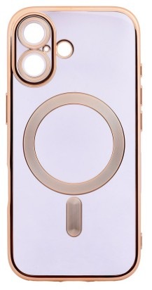 Kryt na mobil WG Magic Eye Magnet na Apple iPhone 17 zlatý/priehľadný Kryt na mobil WG Magic Eye Magnet na Apple iPhone 17 v zlatej farbe