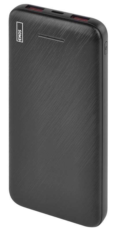 Powerbanka EMOS s kapacitou 10 000 mAh, čierna farba