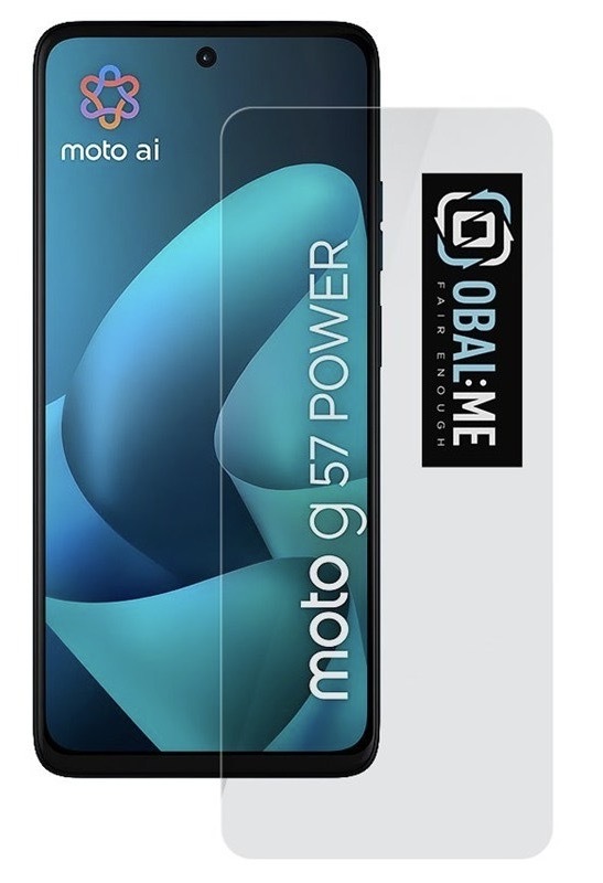 Tvrdené sklo Obal:Me na mobil Motorola G57 Power, priehľadná farba