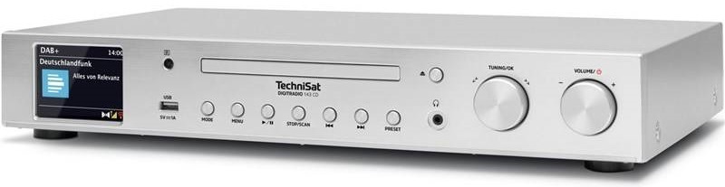 Internetový rádioprijímač s DAB+ Technisat DIGITRADIO 143 CD (V3) strieborný