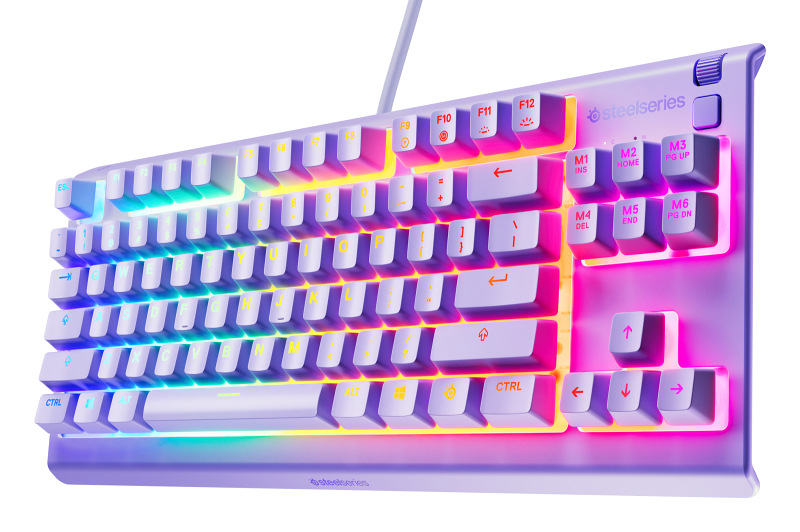 Klávesnica SteelSeries Apex 3 TKL US fialová Klávesnica SteelSeries Apex 3 TKL US fialová