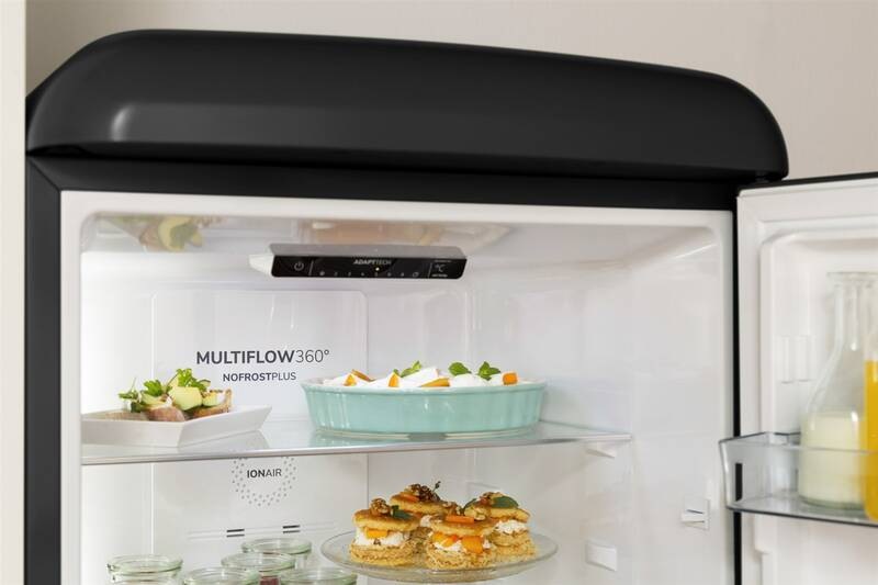 Chladnička s mrazničkou Gorenje Retro ONRK619DBK čierna