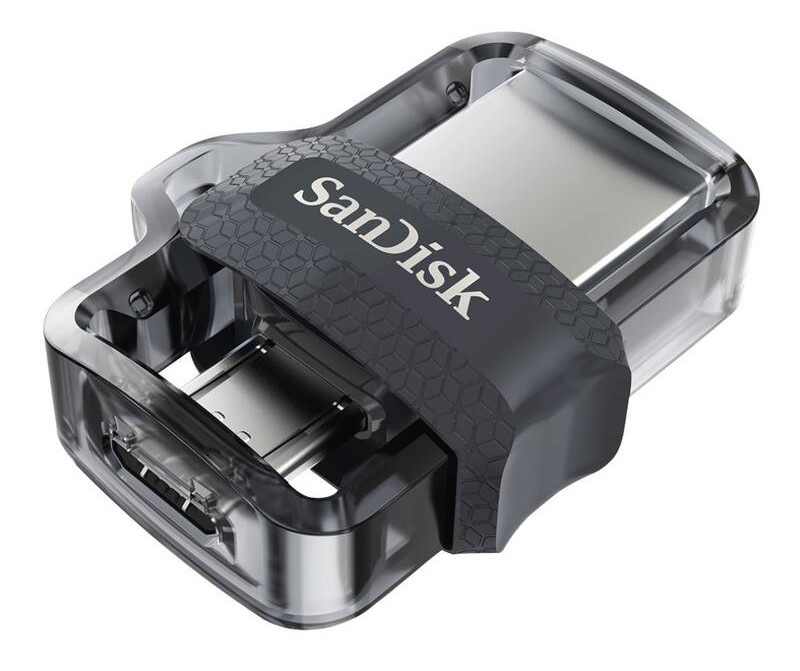 USB flashdisk SANDISK Ultra Dual m3.0 256GB OTG MicroUSB/USB 3.0 čierny