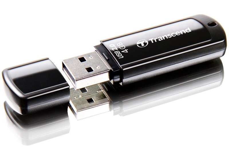 USB flashdisk Transcend JetFlash 350 4 GB USB 2.0 čierny