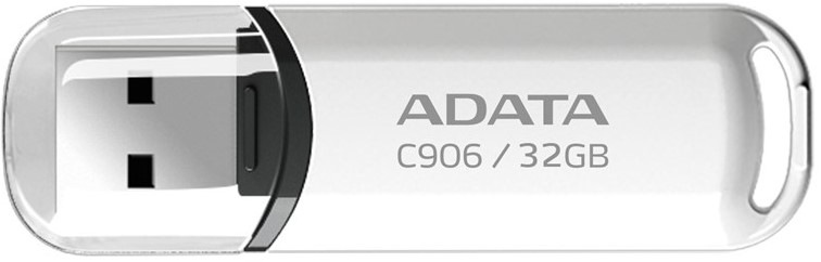 ADATA Flash Disk 32GB C906, USB 2.0 Classic, biela