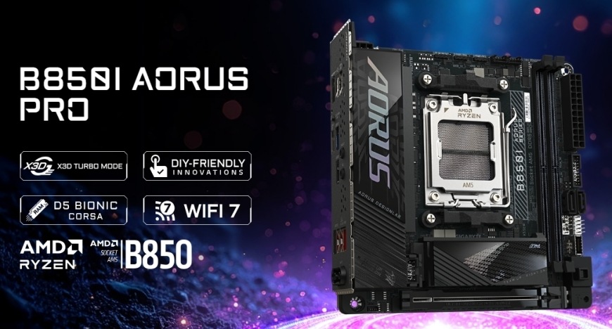 Základná doska GIGABYTE B850I AORUS PRO