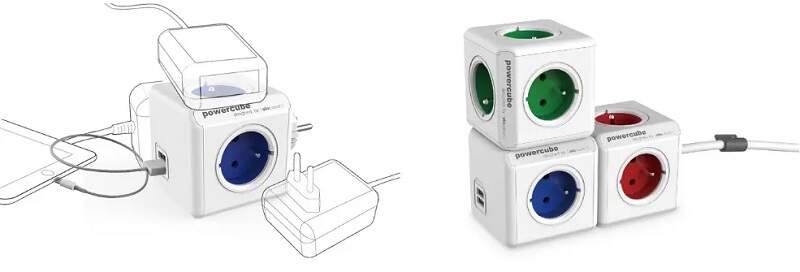 Rozbočovacia zásuvka Cubenest PowerCube Original USB PD 35W, 2x USB-C, 4x zásuvka biela Rozbočovacia zásuvka Cubenest PowerCube Original USB PD 35W, 2x USB-C, 4x zásuvka biela