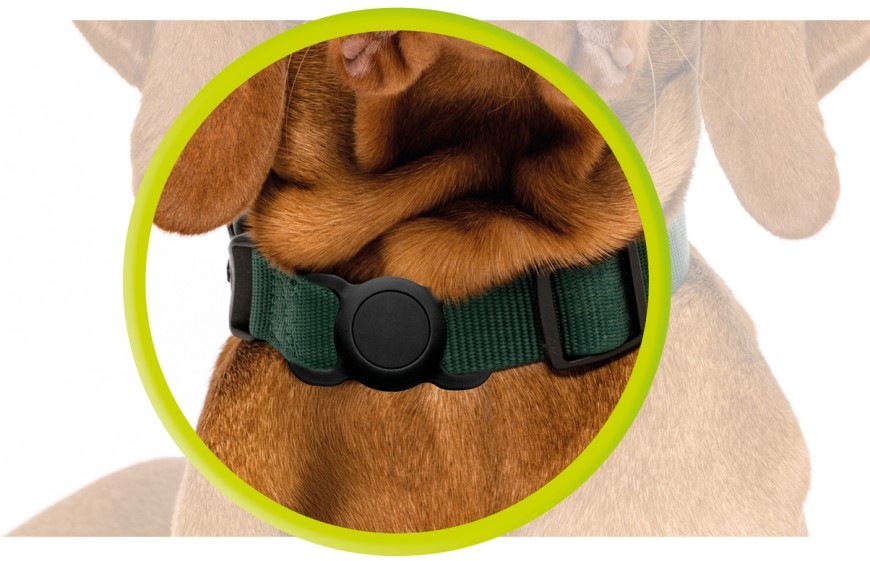 Puzdro Mobile Origin AirTag Pet Collar čierny „Mobile