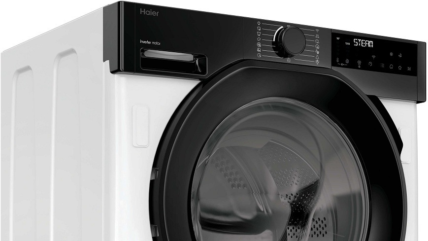 detail ovládacieho panela práčky Haier BHA6SD69M6DB9-S