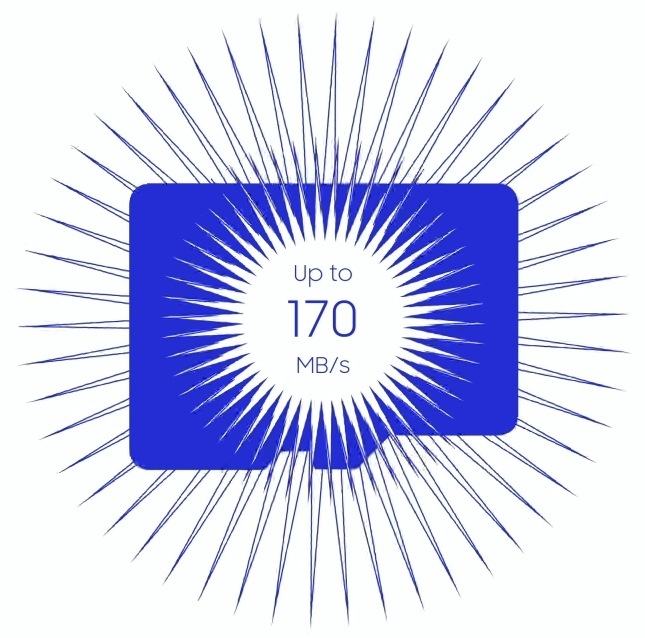 Pamäťová karta Samsung T7 MicroSDXC 128GB UHS-I U3 (170R) modrá Pamäťová karta Samsung T7 MicroSDXC s rýchlosťou až 170 MB/s