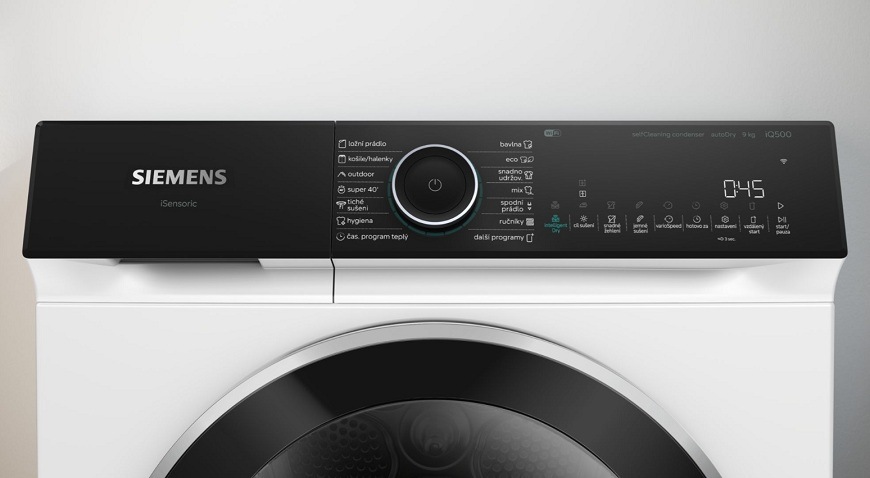 Ovládací panel sušičky Siemens WQ46N2D1CS