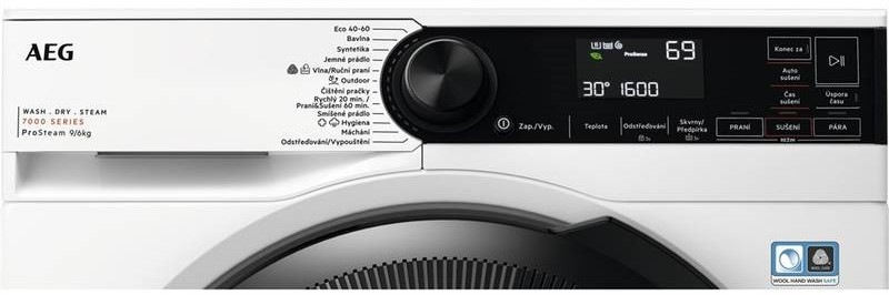 Práčka so sušičkou AEG ProSteam® 7000 LWR73964BC biela