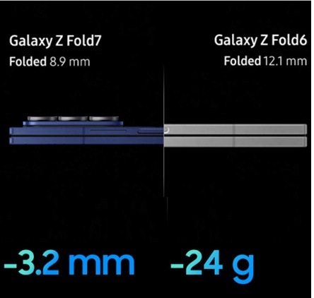 Mobilný telefón Samsung Galaxy Z Fold7 5G 12 GB / 256 GB strieborný
