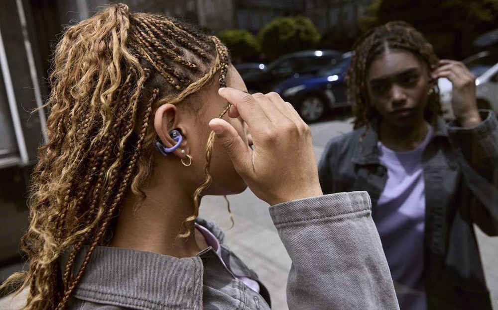 Slúchadlá JBL Soundgear Clips fialová
