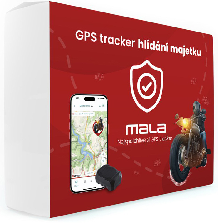 Mala tracker GPS lokátor pre stráženie osobných vecí, čierna farba