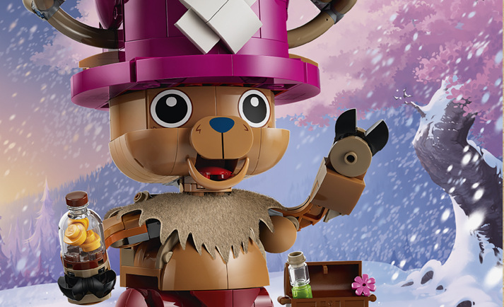 Interaktívny 3D návod v aplikácii LEGO Builder uľahčí stavanie a hotový model poteší fanúšikov ONE PIECE od 9 rokov.