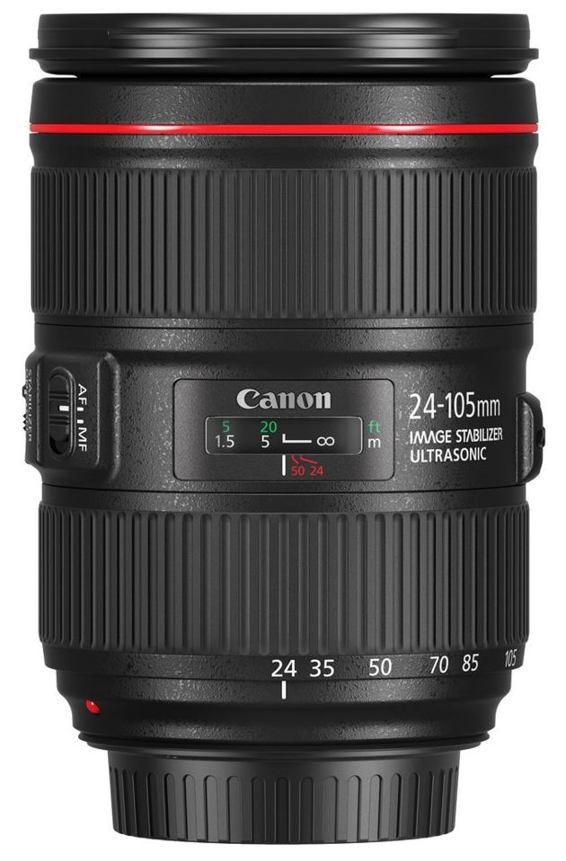 Objektív Canon EF 24-105 mm f/4 L IS II USM čierny Objektív Canon EF 24-105 mm f/4 L IS II USM čierny
