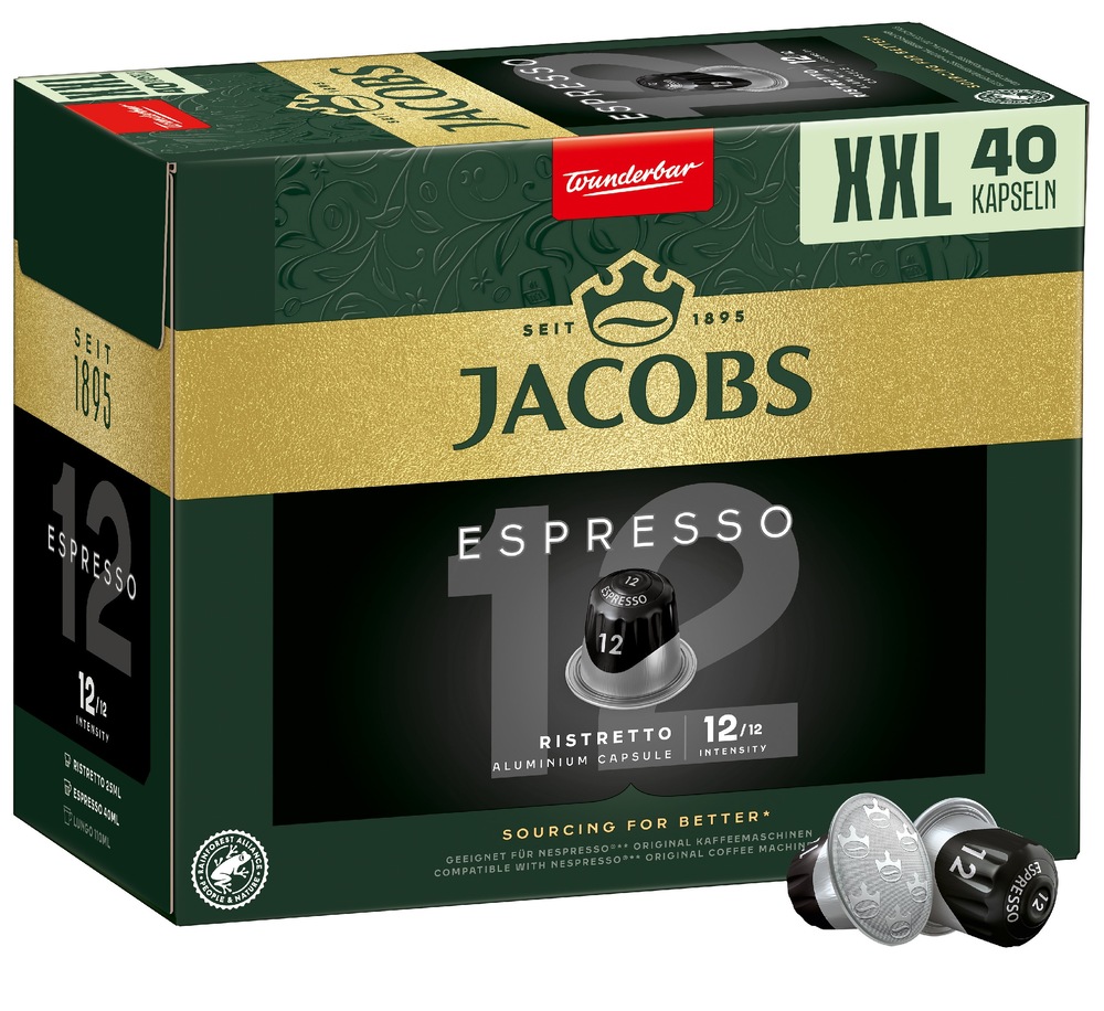 Kapsuly pre espressá Jacobs Espresso Ristretto (40 ks) Jacobs Espresso Ristretto 40 ks