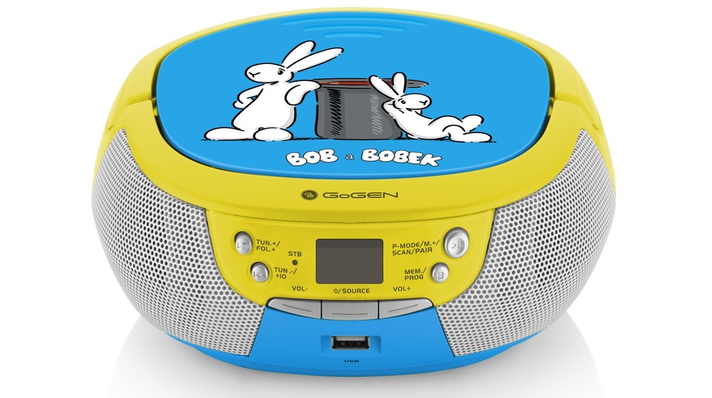 Rádioprijímač s CD GoGEN BOB A BOBEK PREHRÁVAČ modrý Rádioprijímač s CD GoGEN BOB A BOBEK PREHRÁVAČ, modrý