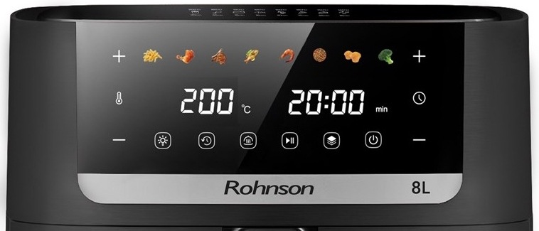Fritéza teplovzdušná Rohnson R-2885, 8 l čierna