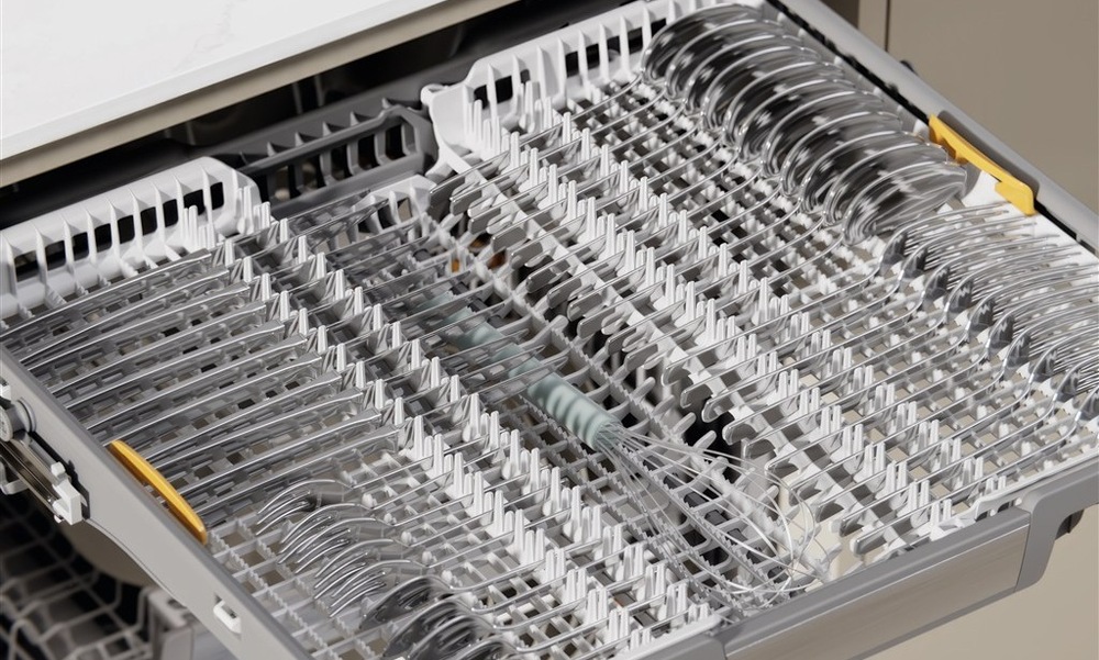 Umývačka riadu Miele G 7601 SCi AutoDos Detail príborovej zásuvky 3D-MultiFlex vstavané umývačky Miele